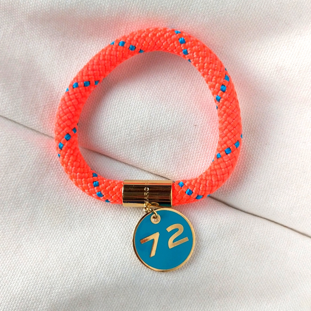 NWOT Marc By Marc Jacobs Nylon and Golden Brass 72 Location Bangle